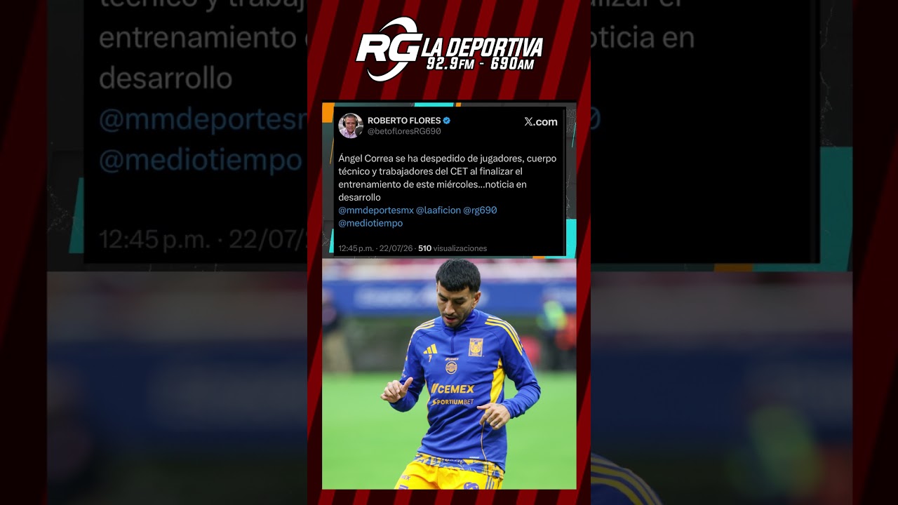 🚨 Ángel Correa se despide de sus compañeros, cuerpo técnico y trabajadores del CET.
