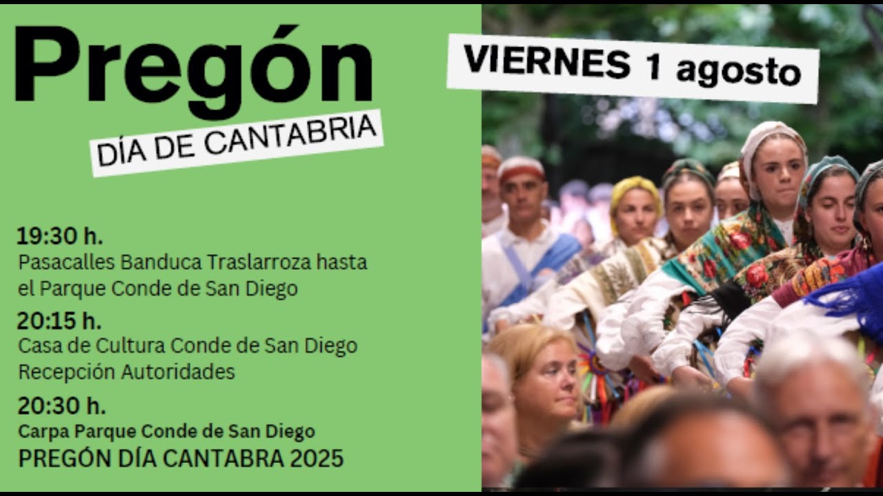 Pregón Día de Cantabria desde Cabezón de la Sal