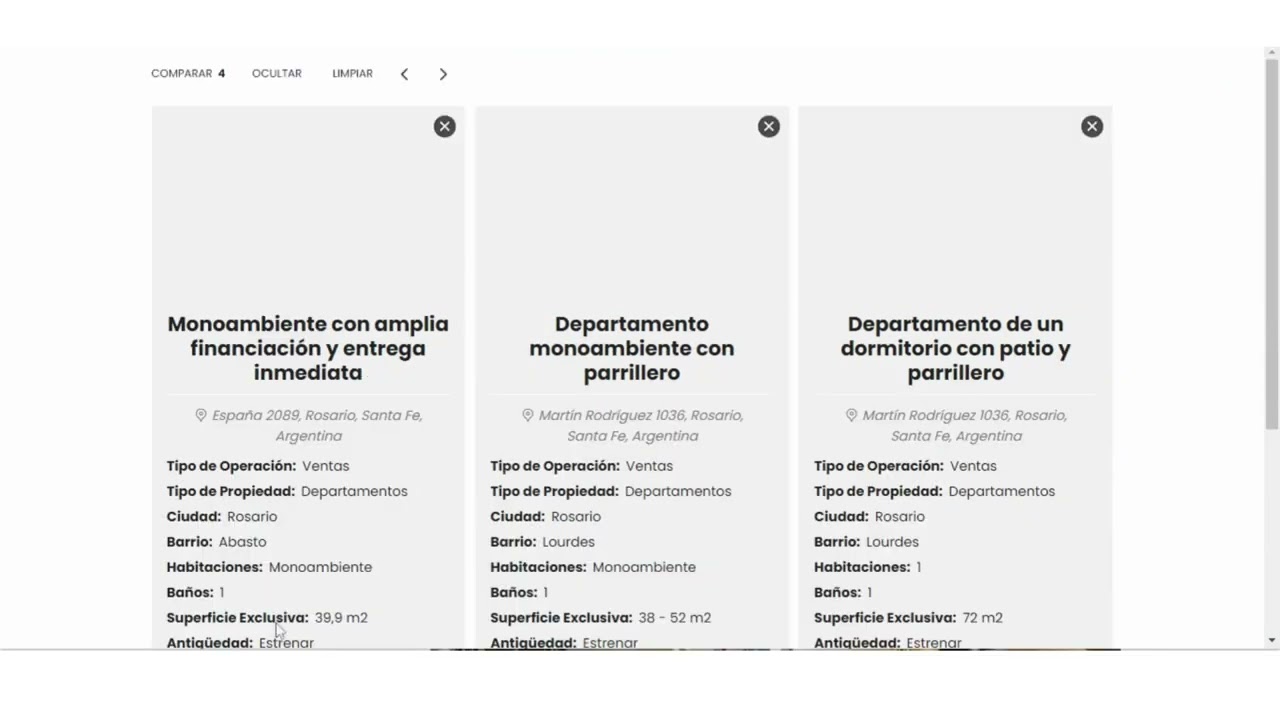 Compara tus propiedades favoritas | Massoud Inmobiliaria