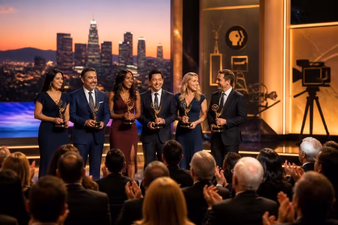 pbs socal y kmex lideran los premios emmy locales en los ángeles, mientras que kvea y kabc se destacan ganando los galardones a los mejores noticieros.